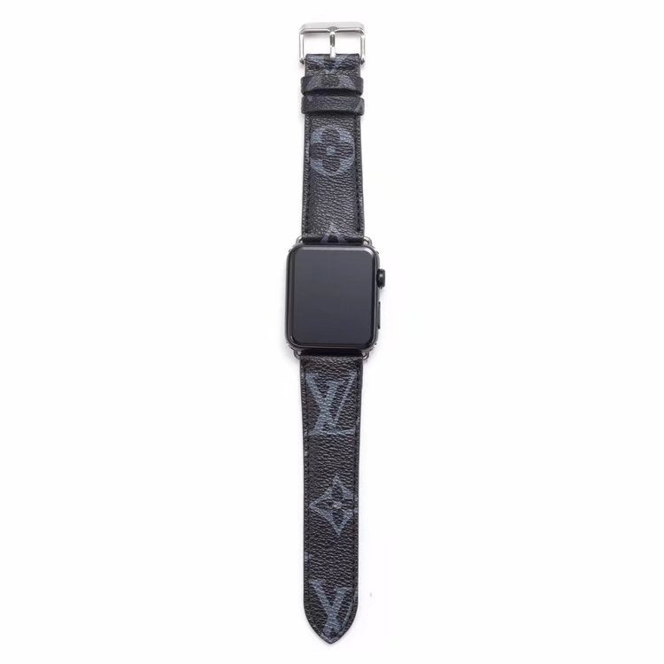 BLK MONOGRAM LEATHER