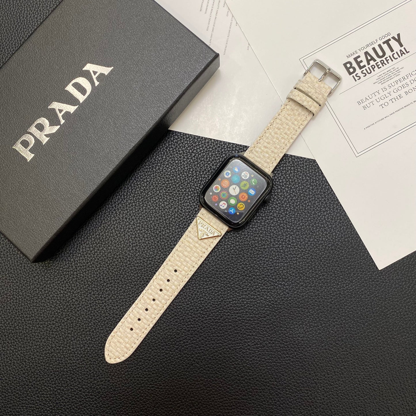 Knit Watch Band White-BZK240509