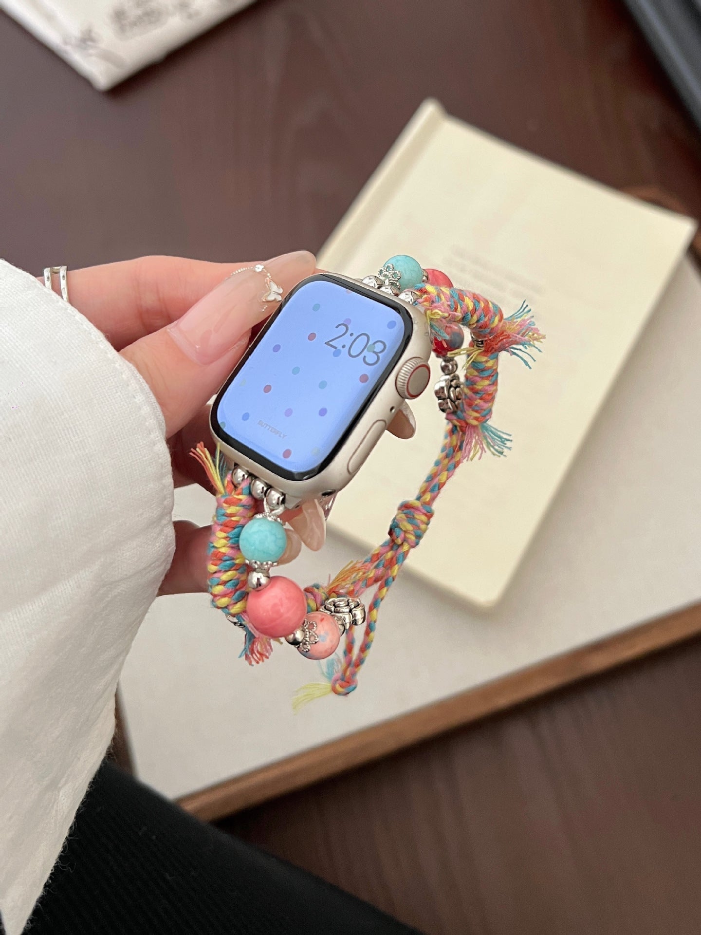 Stone Color Rope Braided Ap Watch Band