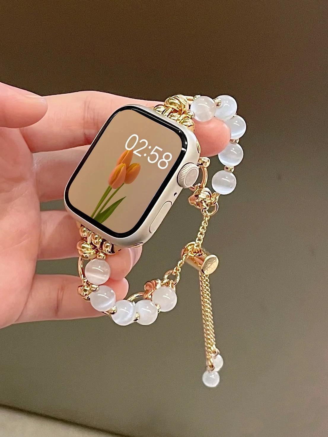 opal beads Ap Watch strap