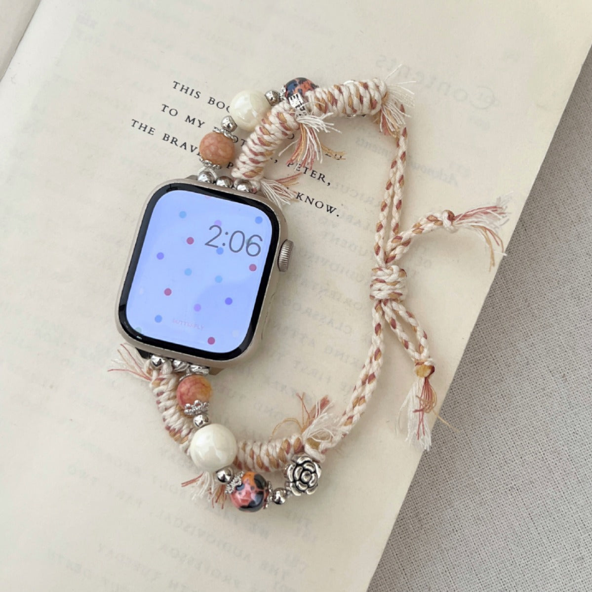 Stone Color Rope Braided Ap Watch Band
