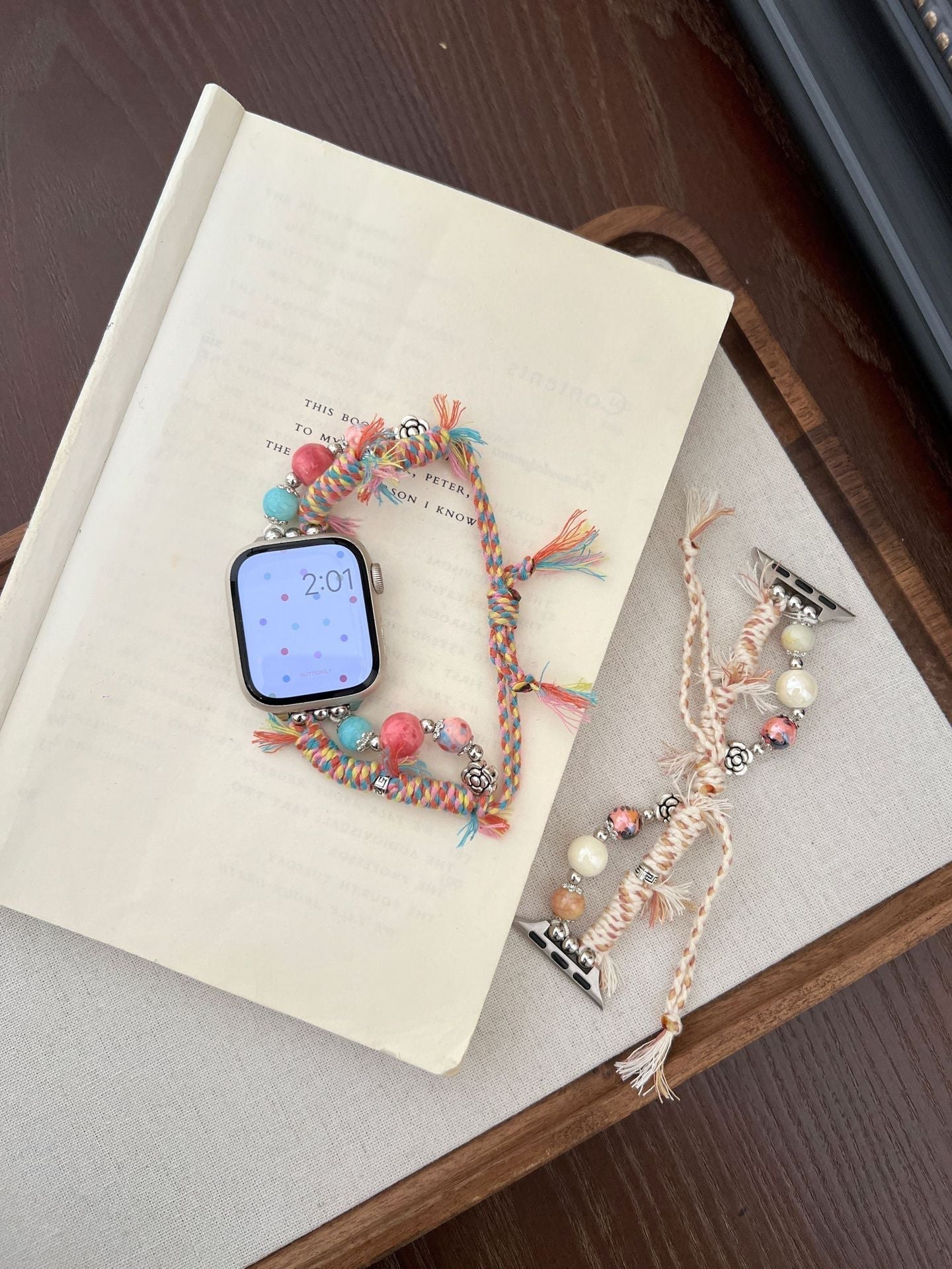 Stone Color Rope Braided Ap Watch Band