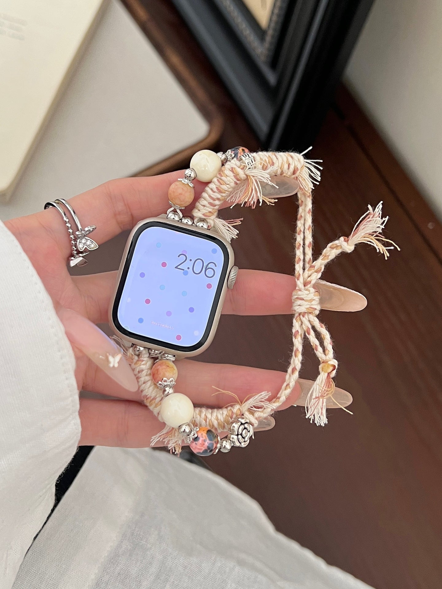 Stone Color Rope Braided Ap Watch Band