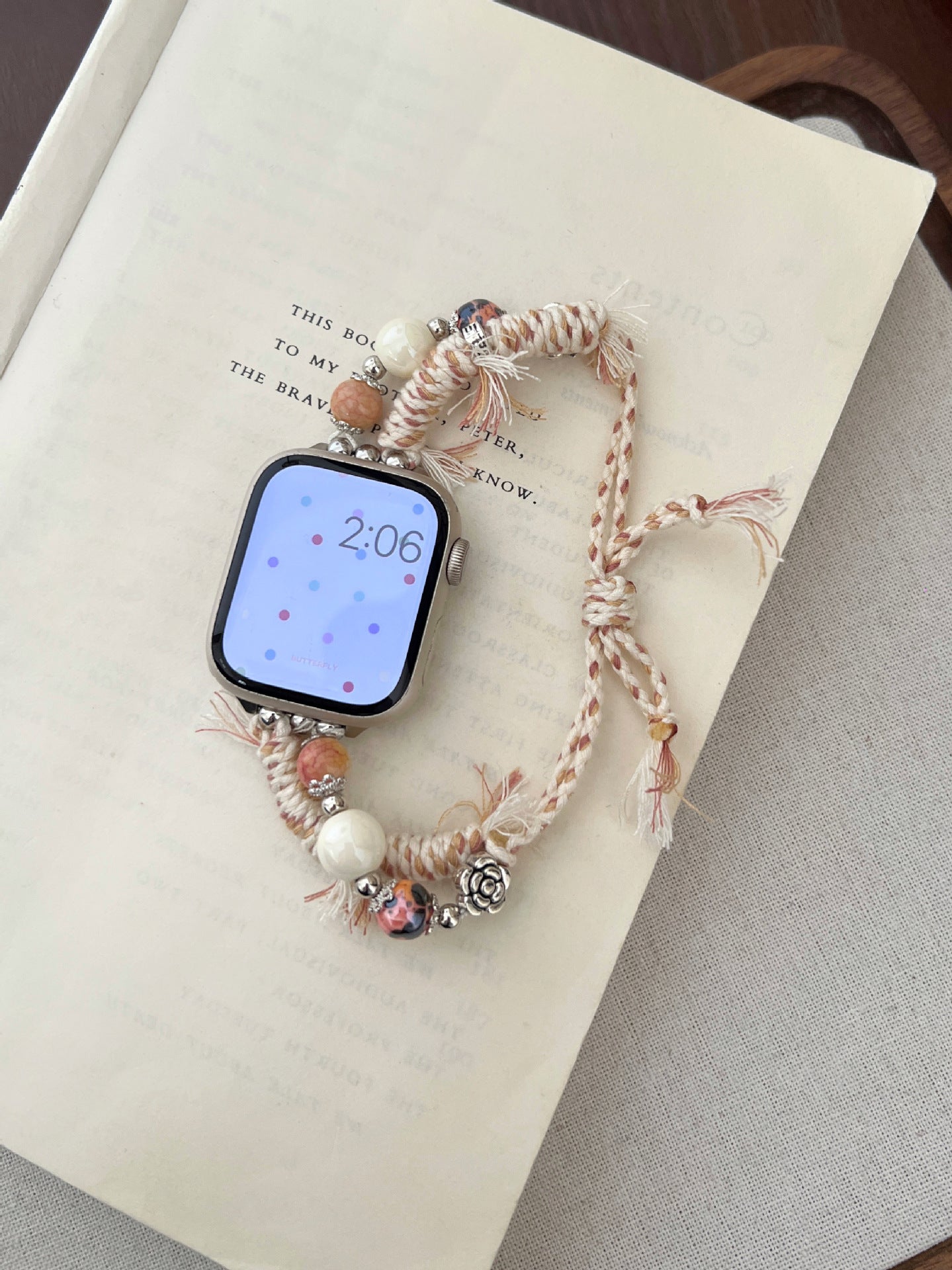 Stone Color Rope Braided Ap Watch Band