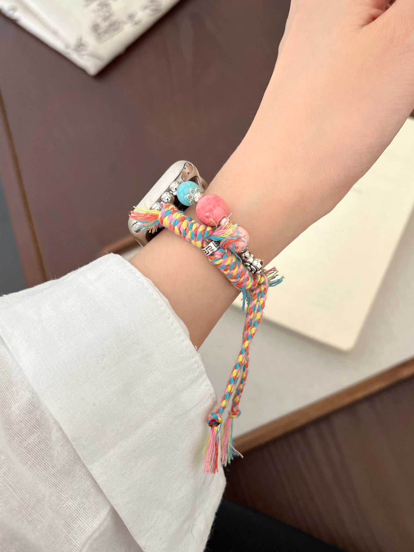 Stone Color Rope Braided Ap Watch Band