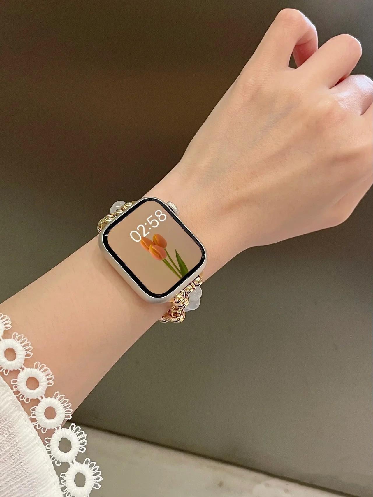 opal beads Ap Watch strap