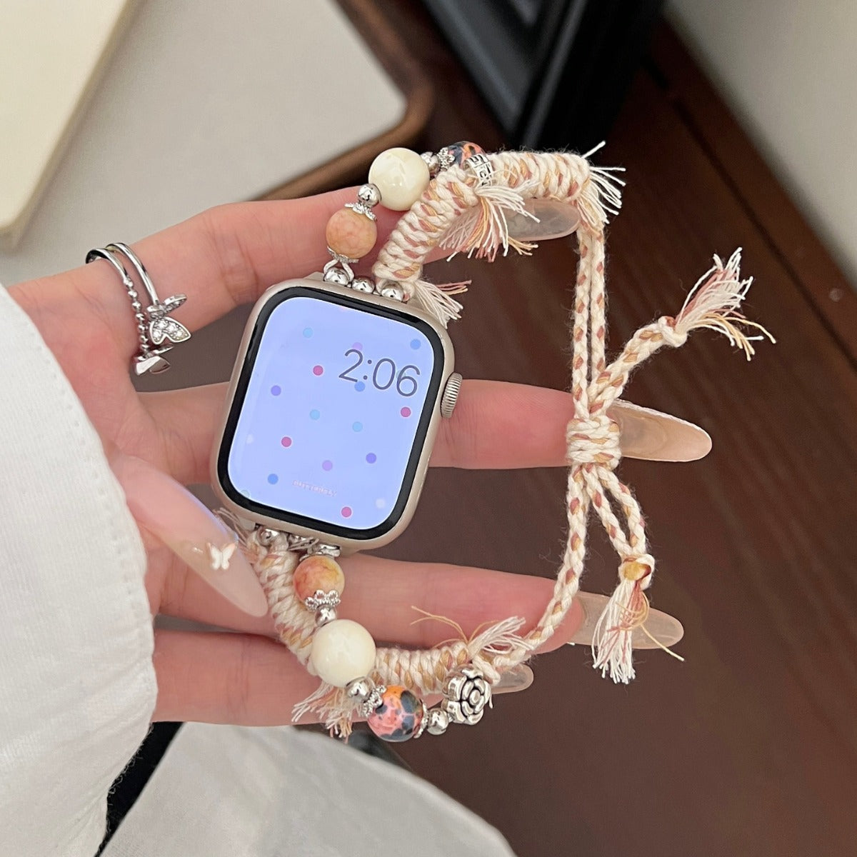 Stone Color Rope Braided Ap Watch Band