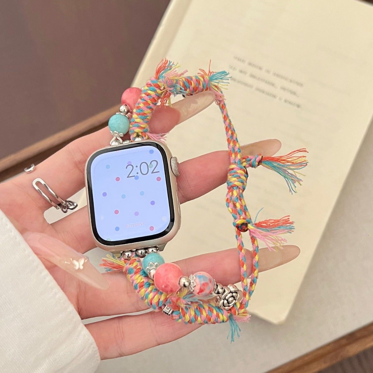 Stone Color Rope Braided Ap Watch Band