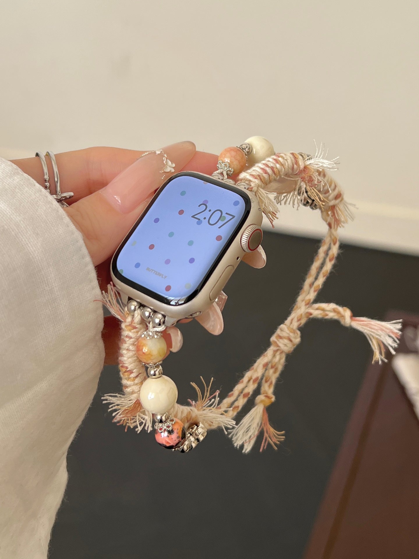 Stone Color Rope Braided Ap Watch Band