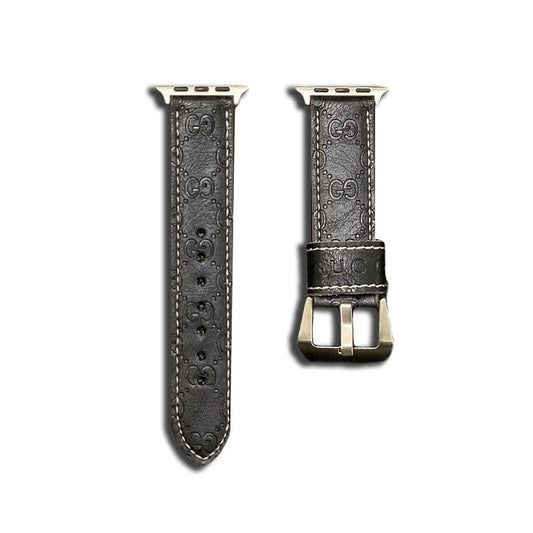 GG Watch Band Leather Black-SW24422