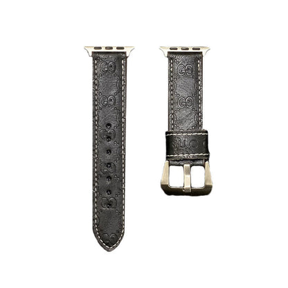 GG Watch Band Leather Black-SW24422