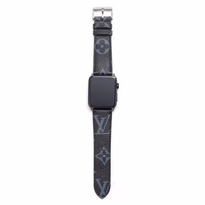 BLK MONOGRAM LEATHER