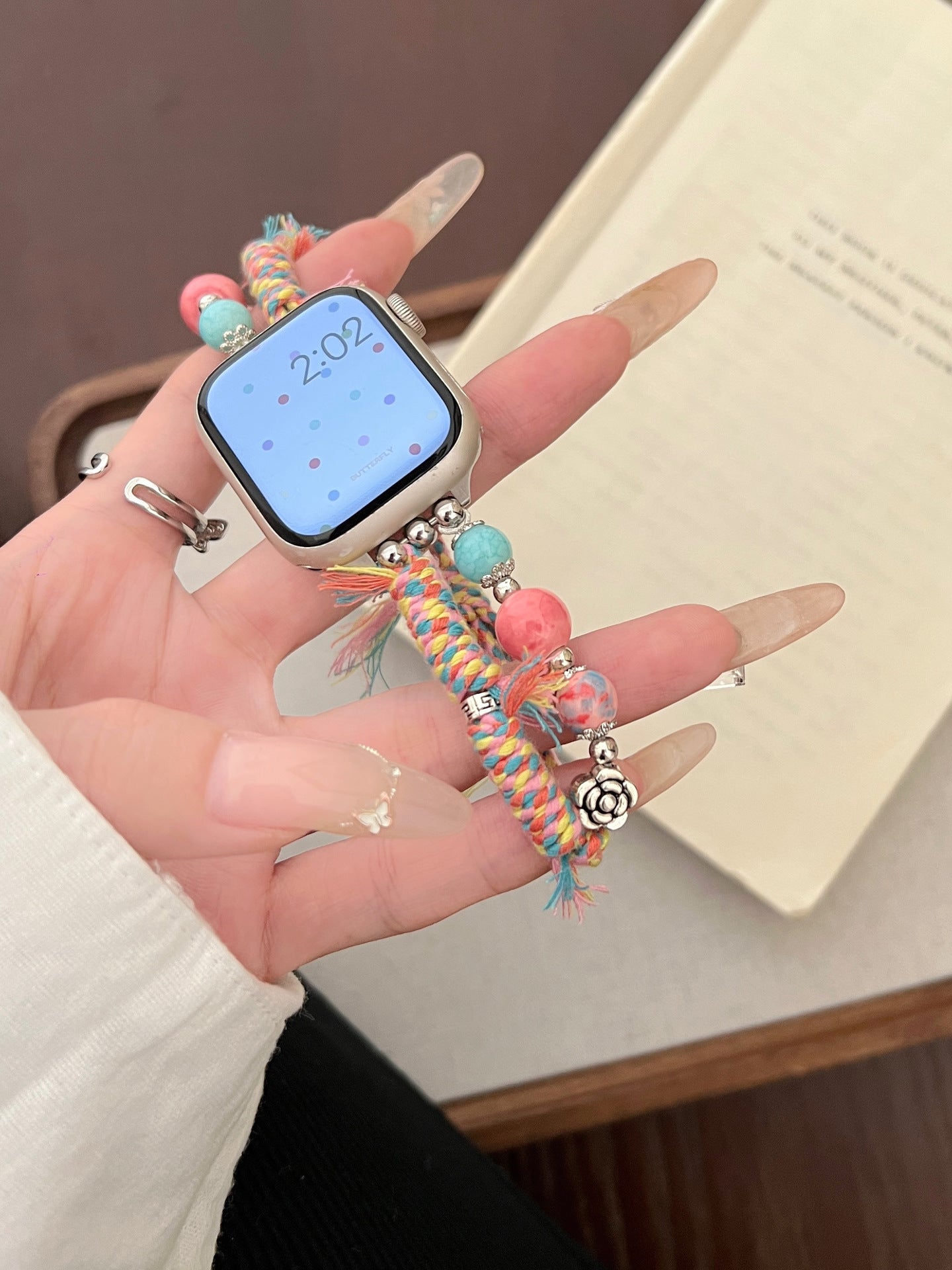 Stone Color Rope Braided Ap Watch Band