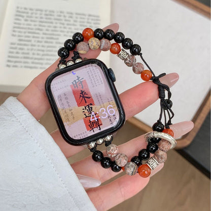 Transparent Irregular Beaded Watch Band