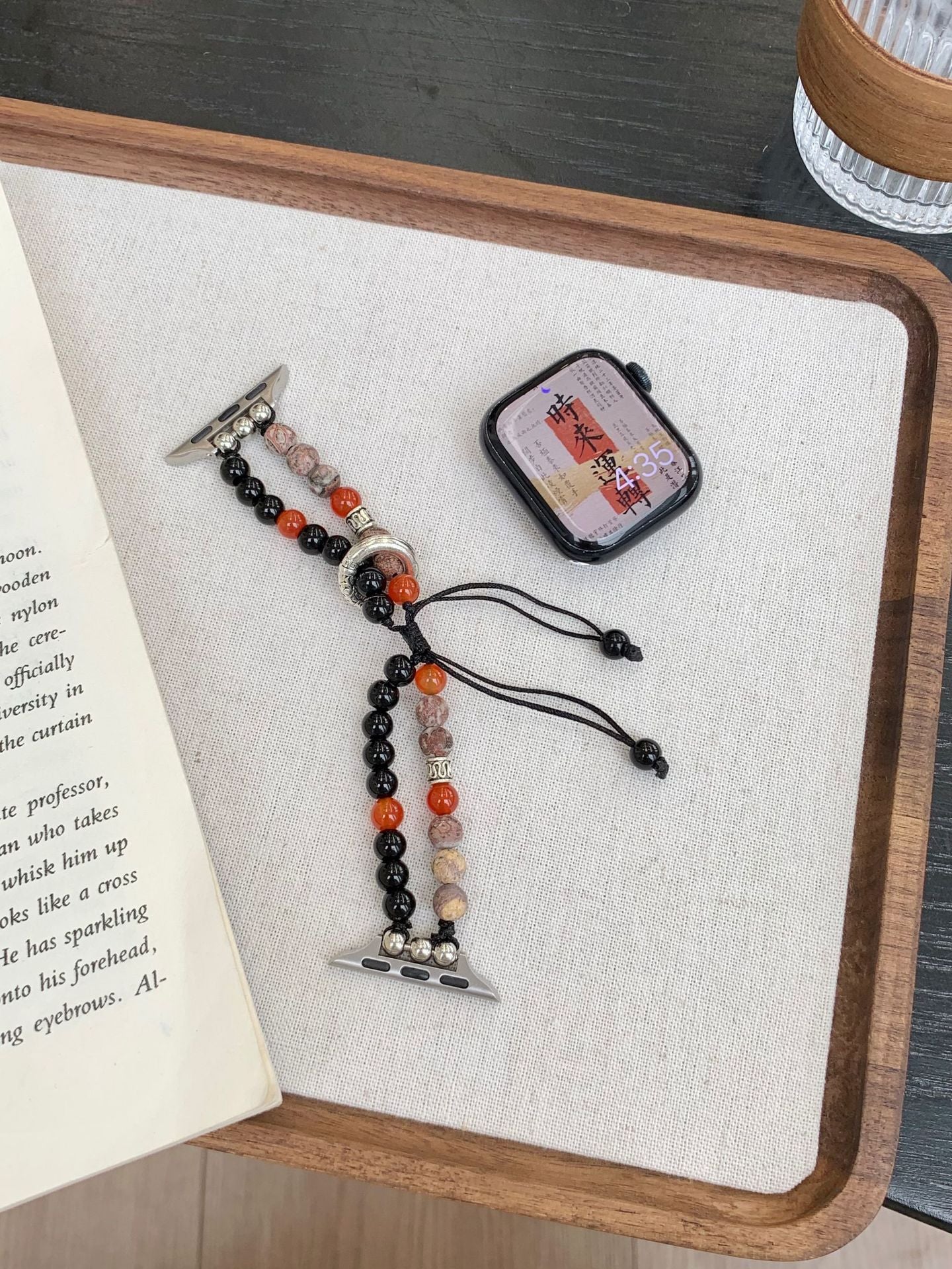 Transparent Irregular Beaded Watch Band