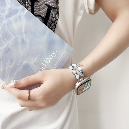 Blue and white porcelain butterfly bracelet Watch Band